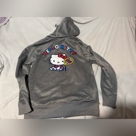 Hello Kitty Sweaters - Hello Kitty Gray Zip Up